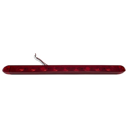 Race Sport 17In Screw Mount Hi-Power 9-Led Tail/Brake Light (Red W/ Red Lens) RS-17-RED
